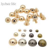 ลิ้นจี่ Life 10 ชิ้นโดมเห็ด Rivet เสื้อผ้า Rivets DIY Punk Leathercraft Spike สกรู-Shief