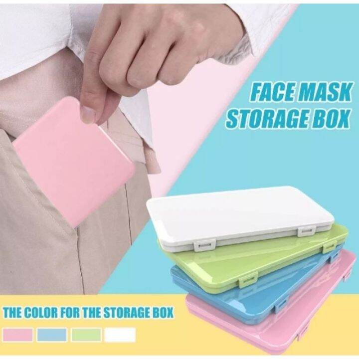 Portable Face Mask Storage Case Dustproof Carry Box Masks Container