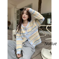 Natlux เสื้อกันหนาว ผญ เสื้อแขนยาว เสื้อกันหนาว สไตล์ ทันสมัย ชิค สบาย WXF2391CJ5 38Z230919