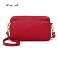 [Ready Stock]WomenS Multi-pocket Waterproof Nylon Sling Bag Shoulder Bag Mobile Phone Korean Style