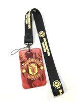 MAN U  ที่ใส่บัตร ซองใส่บัตร ที่ใส่บัตร พร้อมสายคล้องคอ(2.5cm) ลาย แมน ยูไนเต็ด แดง สายดำ  สำหรับบัตร 5.5x8.5cm (body 7x11cm) สวยงาม น่าใช้งาน    by  3985  shop