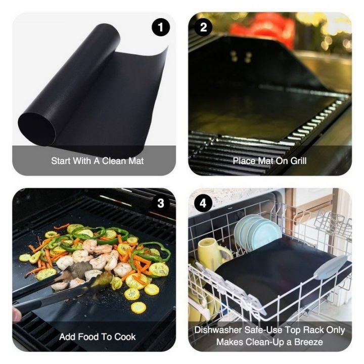 2pcs-0-25mm-thickness-bbq-grill-mat-barbecue-outdoor-baking-non-stick-pad-reusable-bbq-tools-bbq-accessories