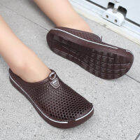 Supboy sourceready Stock รองเท้าแตะชายหาดคู่ murah Plus Size SEXY Fashion slipper Men Summer out. ท็อปออฟไวท์ไฟกันน้ำ Women of Time