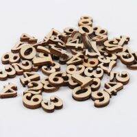 【YF】™卍ஐ  Mixed 0-9 Number Scrapbooking Sewing Decoration Wood number 11x15mm 50pcs