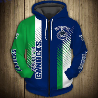 New Vancouver Mens Casual 3d Zipper Hoodie Green Blue Stitch Graffiti Dolphin Print Cuff Shirt popular