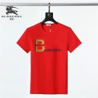 ▶ผ้าฝ้าย100%◀ Burberrysเสื้อเชิ้ตสีทึบสไตล์เกาหลีสำหรับผู้ชายเสื้อเชิ้ตแขนสั้นอเนกประสงค์ลำลองสำหรับผู้ชายแฟชั่นฤดูร้อนคุณภาพสูง