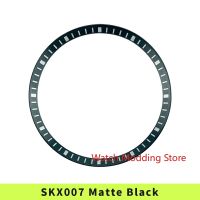 ✾ SKX007 / SKX009 / SRPD Metal Chapter Ring Matte Black (Silver Markers)