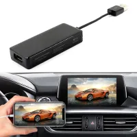 AutoAccessories Car Android Navigation Android / iOS Carplay Module Auto Smart Phone USB Carplay Adapter (Black)