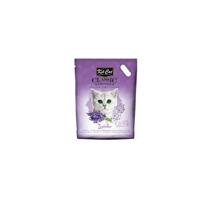 Kit Cat Crystal Cat Litter คิทแคท ทรายแมวคริสตัล (5lt)*lavander* ร้าน