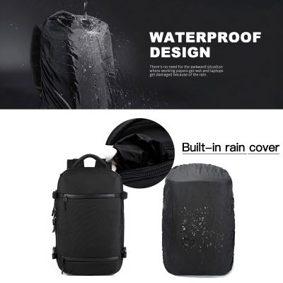 OZUKO Large Capacity Waterproof Oxford Men Backpack Outdoor Travel Bags