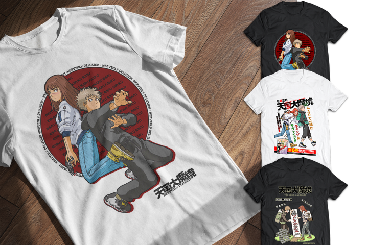 Anime Tengoku Daimakyou T Shirt Manga Heavenly Delusion Maru Kiruko T-shirt  Men's Fashion Cotton Oversized T-shirts Streetwear - AliExpress