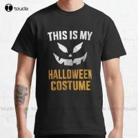 Halloween Scary Pumpkin Head Classic T-Shirt White Tshirt Outdoor Simple Vintag Casual T Shirts Funny Art Streetwear Cartoon Tee 4XL 5XL 6XL