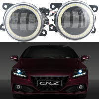 2x LED Angel Eye DRL ไฟวิ่งกลางวันสำหรับ Honda CRZ CR-Z 2013-2015 Facelift 2016 2017หมอกไฟตัดสายเลนส์รถจัดแต่งทรงผม