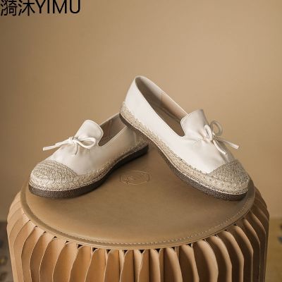 รองเท้าฟิชเชอร์ผู้หญิงพื้นแบนแมทช์ลุคง่าย 2023 รองเท้าผู้หญิงสไตล์น้ำหอมขนาดเล็กที่นิยมในโลกออนไลน์ในฤดูใบไม้ผลิ