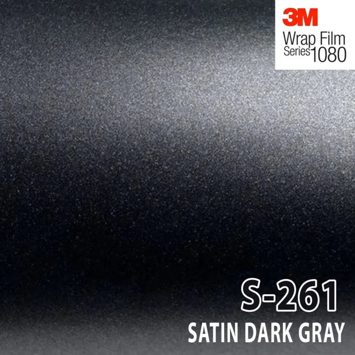 3M Wrap Film series 2080สติ๊กเกอร์ติดรถสีเทาเข้มซาติน | Lazada.co.th