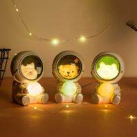 Lovely Galaxy Adores Astronaut Night Light Personalized Bedroom Ornament Star Lamp Gift