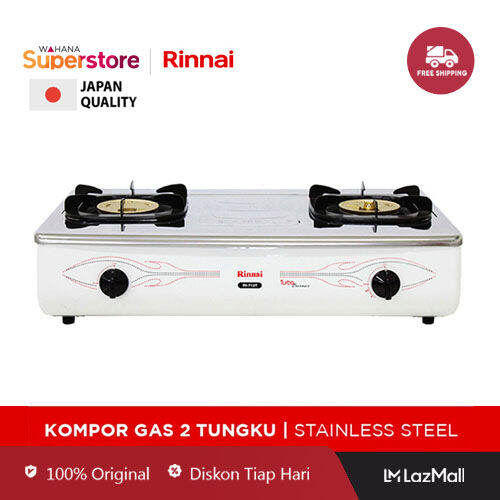 Rinnai Kompor Gas 2 Tungku - RI712T | RI-712T | RI 712T (TURBO) | Lazada  Indonesia