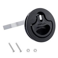 Nylon Cam Latch Flush Mount Pull Hatch Deck Latch Turning Lift Handle with Back Plate Boat Accessories