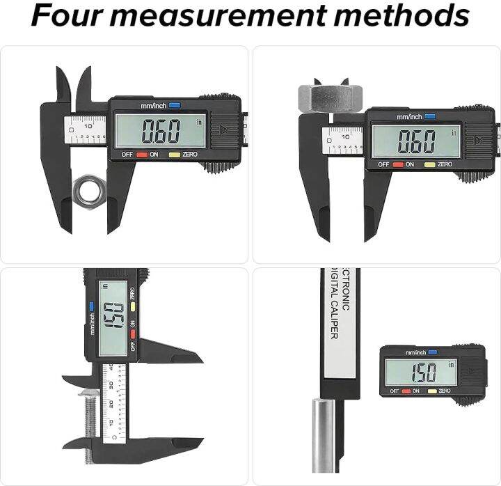 SA 0100/150mm Vernier Digital Caliper Electronic LCD Display Plastic