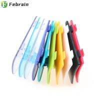 FEBRAIN 4 Pcs ใสสะอาด ฝาปิดแบตเตอรี่ ตำแหน่งรูที่แม่นยำ พลาสติกทำจากพลาสติก เคสคอนโซลเกม แบบพกพาได้ แข็งแรงและทนทาน ฝาหลังเกมคอนโซล สำหรับ สีเกมบอย เกมเกมต่างๆ