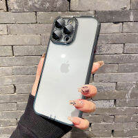 เหมาะสำหรับ Iphone14pro เคสโทรศัพท์มือถือใหม่เคสป้องกัน Apple 14Promax บางเฉียบ13โปร่งใสกันฝุ่น14Plus เลนส์ปกป้องเต็ม14 Drop-P