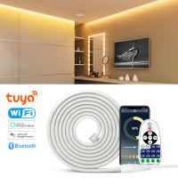 Tuya WiFi COB LED Strip Light 220V รีโมทคอนโทรล Dimmable LED นีออนเทป 3000 K/4500 K/ 6000K ริบบิ้นแบบยืดหยุ่นสำหรับกลางแจ้ง-asferttyre