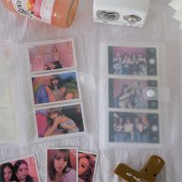 Mini Photo Album 3 Inch Transparent Album Korean Idol Pictures Photocard Holder Train Ticket Cards Collect Book