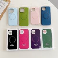 Suitable For High Quality Liquid Silicone Magnetic Protective Case Soft Cover for IPhone 14 13 12 11 Pro Max 14plus with Packaging