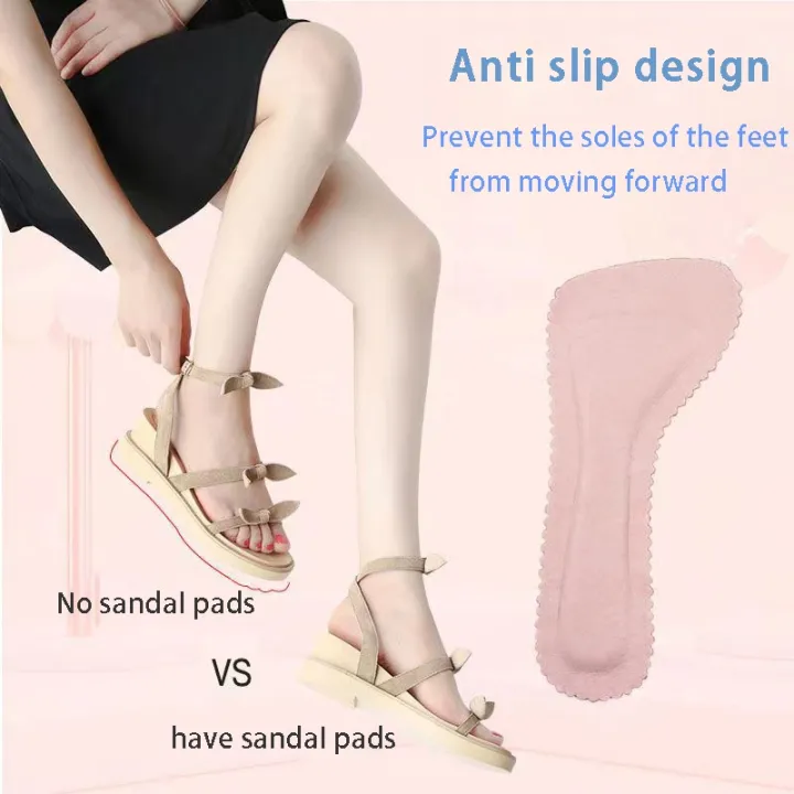 2pcs-leather-sandal-insoles-for-women-high-heel-sweat-absorbing-deodorant-shoes-sole-stickers-seven-point-half-pads-soft-bottom