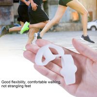 ◙☁ 2Pcs Big Toe Two Hole Thumb Valgus Toe Separator Silicone Gel Foot Fingers Protector Corrector Pedicure Foot Care Tool