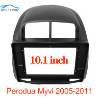 Honxun กรอบวิทยุรถยนต์แผงกลาง 10.1 นิ้วหน้ากากหน้าจอ Android สำหรับPerodua MYVI 2005-2011