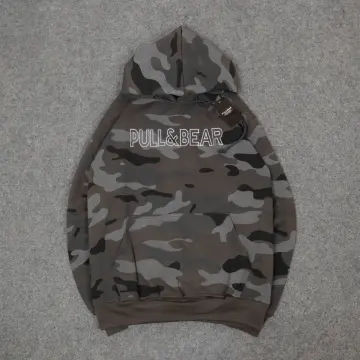 Pull and bear sales hoodie camo