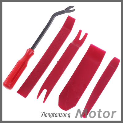 Xiangtanzong ชุดอุปกรณ์กำจัดติดแผงประตูรถยนต์5ชิ้นชุดถอดคลิปพลาสติก