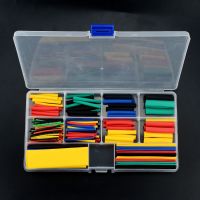 164PCS/Box Heat Shrink Tube Kit Shrinking Assorted Polyolefin Insulation Sleeving Heat Shrink Tubing Wire Cable 8 Sizes 2:1