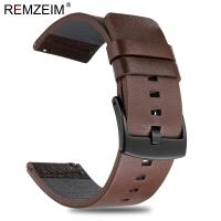 Italy Oil Leather Watchband Quick Release Watch Band Wrist Strap 18mm 20mm 22mm 24mm With Black Silver Stainless Steel Buckle