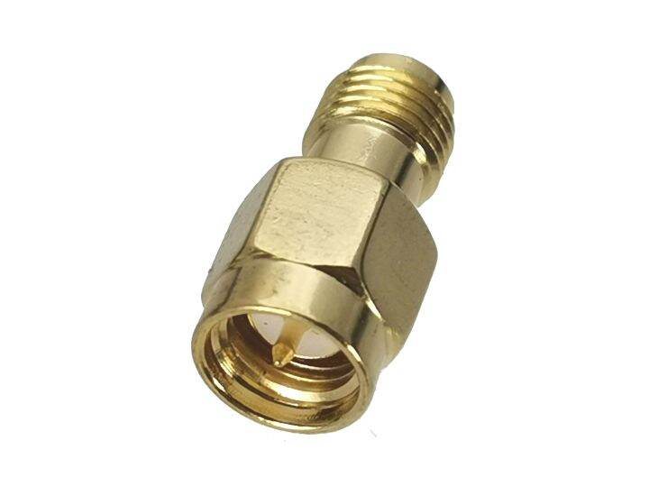 1pcs-connector-adapter-sma-male-plug-to-sma-female-jack-rf-coaxial-converter-straight-new-brass-electrical-connectors