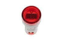 AD16-22VM Digital AC Voltage Meter Pilot Lamp วัดแรงดันไฟฟ้า 20-500VAC 22mm