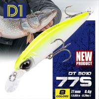 【lz】♂℡◐  D1 minnow lure realis rozante 77mm/8.4g afundando a pesca do pique baixo wobblers duros artificiais para trolling 2020 enfrentar