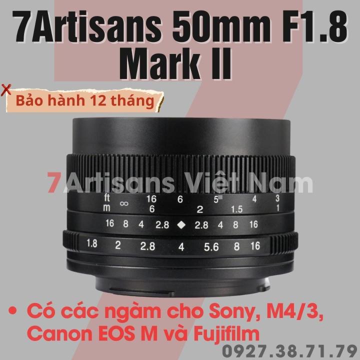 CÓ SẴN) Ống kính 7Artisans 50mm F1.8 Mark II chân dung giá rẻ cho ...