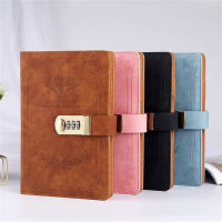 200 Pages Student Hand Binder Diary Notepad Thickened Creative With Lock A5 Book Retro