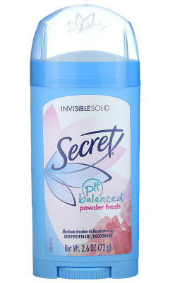 ผลิตภัณฑ์​ระงับ​กลิ่น​กาย​ Secret​ Invisible​ Solid PH Balanced Powder Fresh