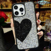 Samsung S23 + S22 S22 + S21 S21 + S20 S20 + เคสพิเศษพร้อมเพชร1200เม็ดรูปหัวใจสุดหรูประกายระยิบระยับคริสตัลแวววาวฝาครอบกากเพชรสะท้อนแสงพลอยเทียม3D สำหรับผู้หญิง