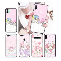 118NO My Melody อ่อนนุ่ม Black ซิลิโคน ปก หรับ Samsung A72 A02S A02 2 A52 A03 A33 A12 A32 M02 A42 A73 A03S A53 A22 A13 Quantum Core เคสโทรศัพท์