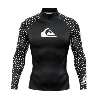 【HOT】❁ New Mens Swimwear Sleeve Rash Guards Swim Surfing Shirt UV Protection Diving Tight Rashguard