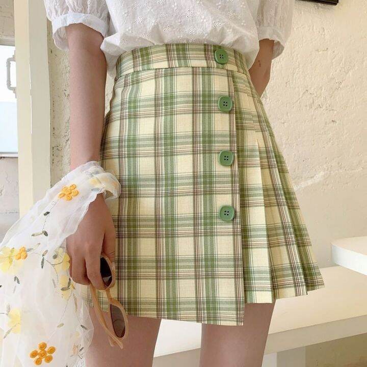 trimmed-irregular-pleated-skirt-plaid-new-a-high-waist-pleated-korean-style-harajuku-women-clothing-vintage-kawaii-skirt