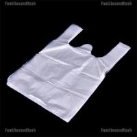 Familiesandflash 52pcs 20*30cm Plastic T-Shirt Retail Shopping Supermarket Bags Handles Packaging,