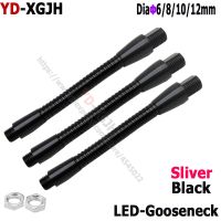 LED GooseneckDia 6 8 10 12mm led gooseneck flexible holder lamp M8 or M10 universal Hose Metal serpentine tubes For DIY LED Lamp