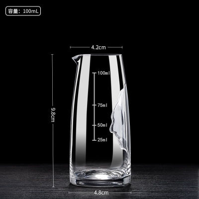 Creative Crystal Glass Dispenser Liquor Dispenser Personality Human Face Red Wine Decanter Bar Ho Wine Separator with Scale