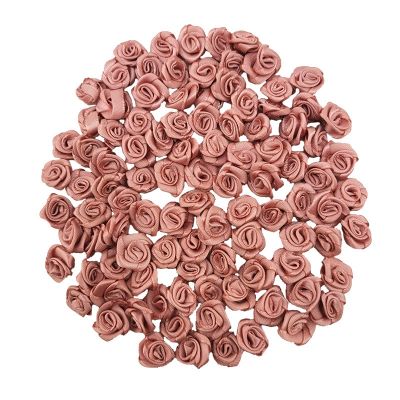hotx【DT】 (100 Pcs/pack) 10x10mm Pink Flowers Small Size Festive Decoration