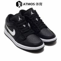 Best Sale『Original』 ΝΙΚΕ A J 1 Low Black and White Lesser Panda Shadow Black and White Low-Top Basketball Shoes （Free Shipping）